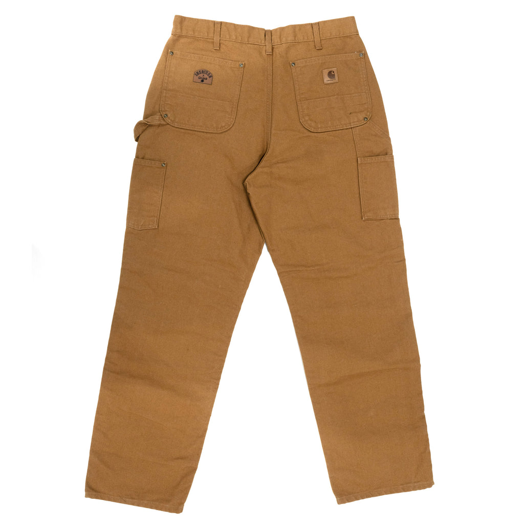 Embroidered Carhartt Double Knee Pants - Tan