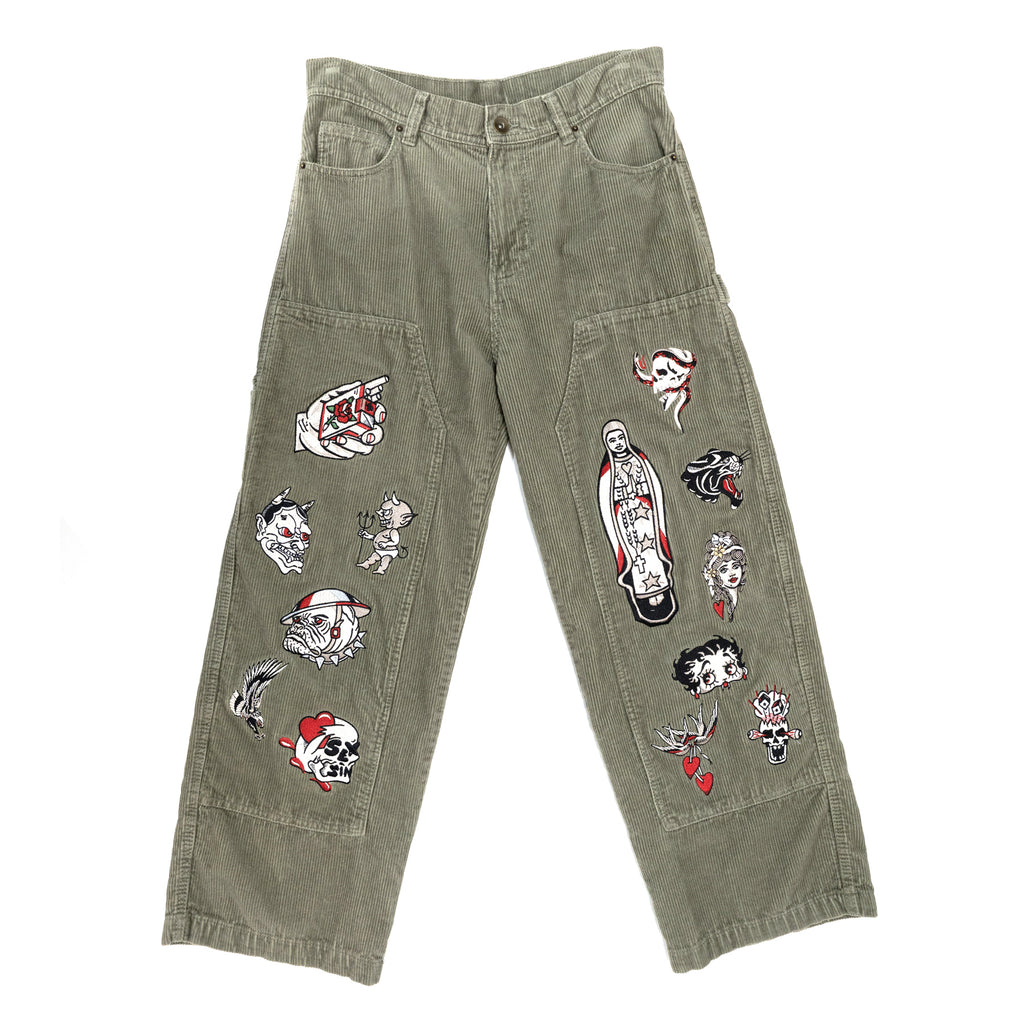 Embroidered Dickies Work Pant - Corduroy
