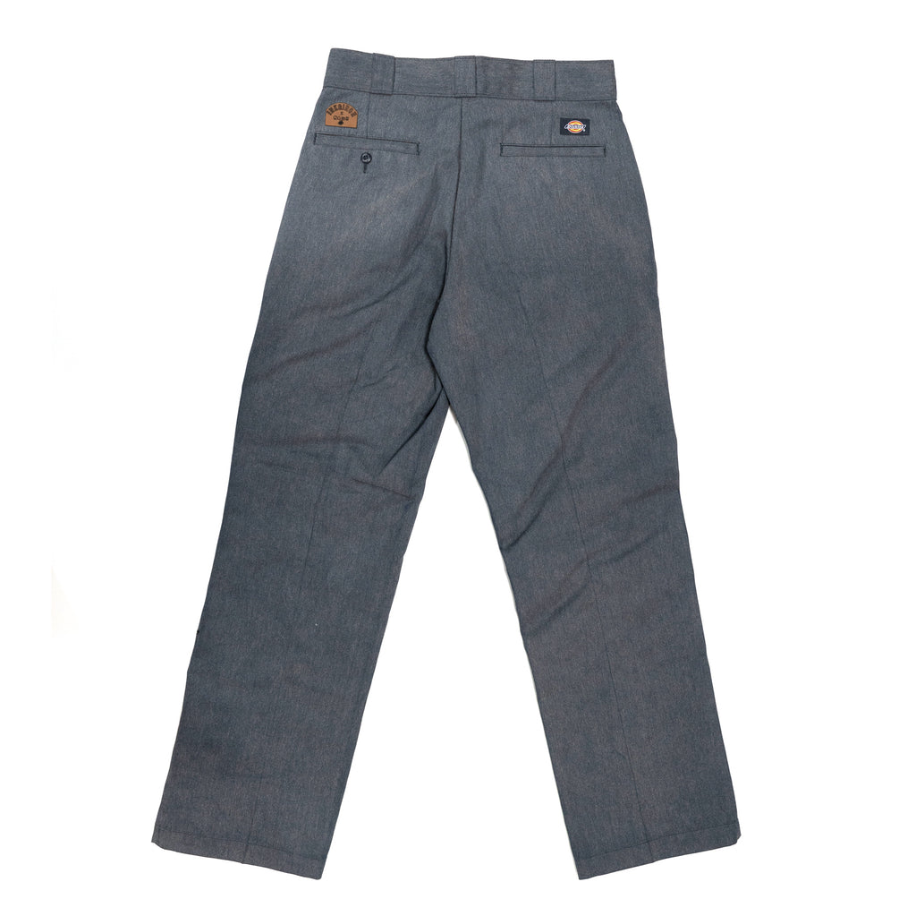 Embroidered Dickies Work Pant - Bleached Blue