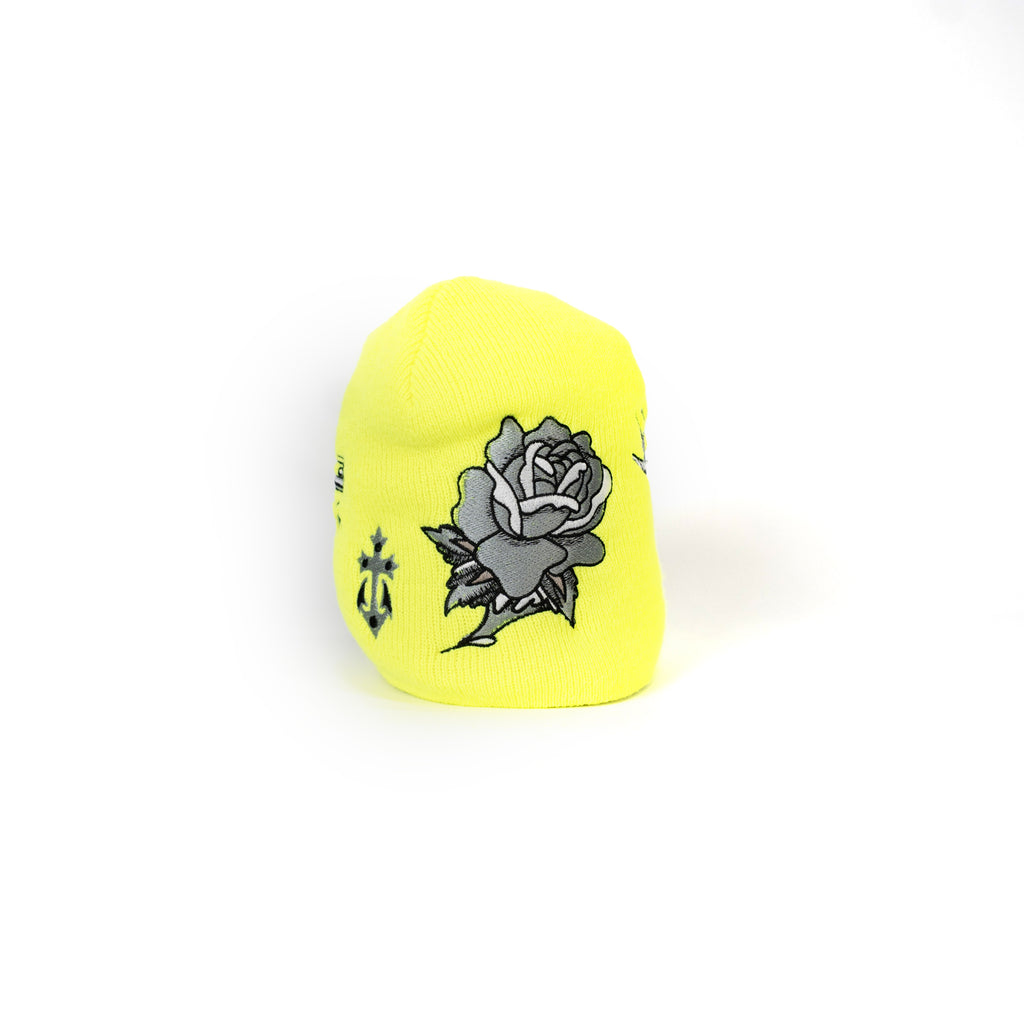 Embroidered 8 1/2" Skull Cap - Volt