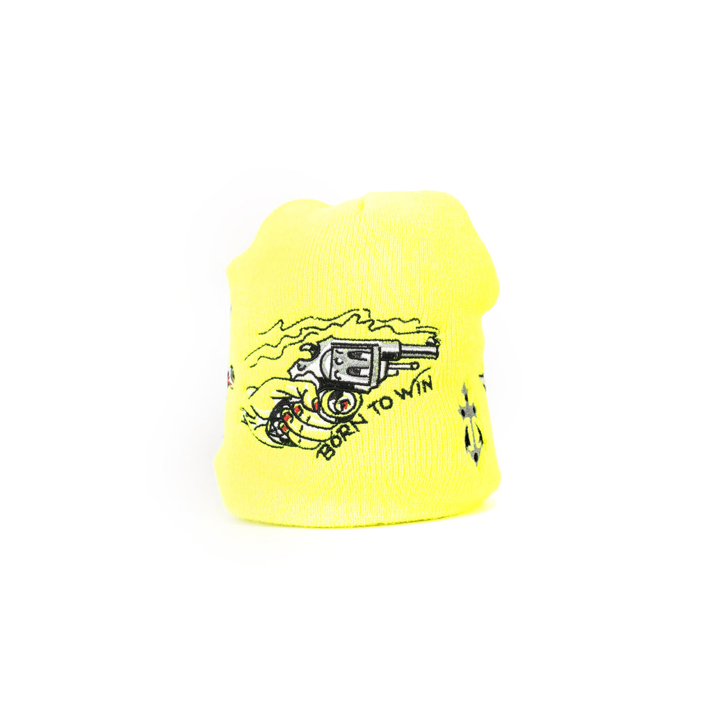 Embroidered 8 1/2" Skull Cap - Volt