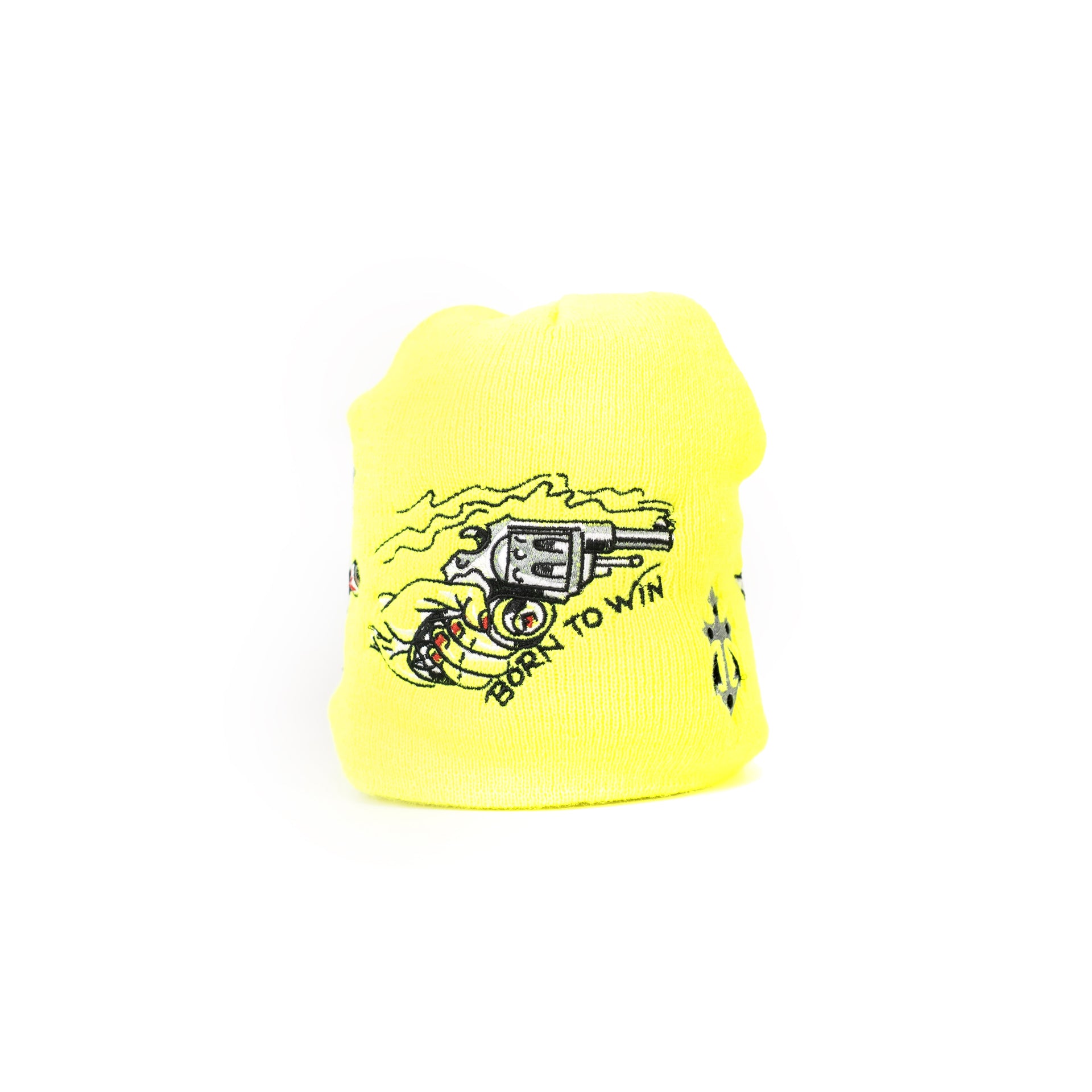 Embroidered 8 1/2" Skull Cap - Volt