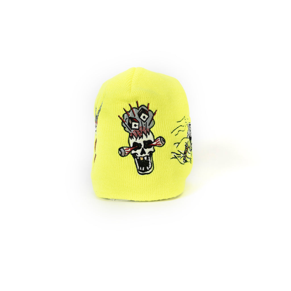 Embroidered 8 1/2" Skull Cap - Volt